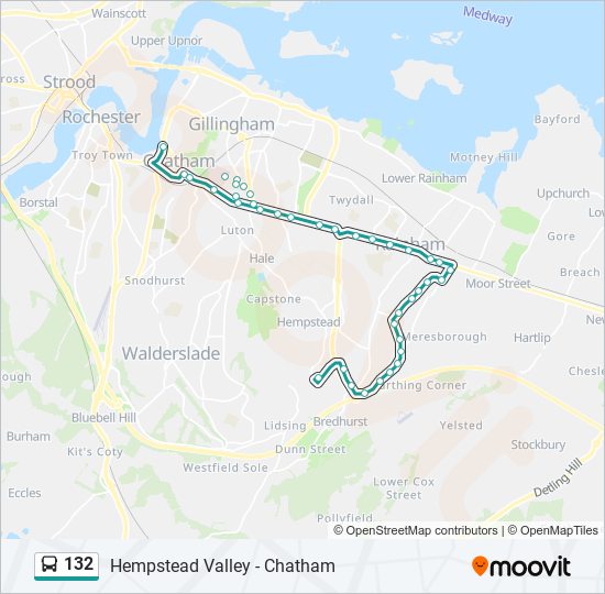 Bus 132 Route Map 132 Route: Schedules, Stops & Maps - Chatham (Updated)