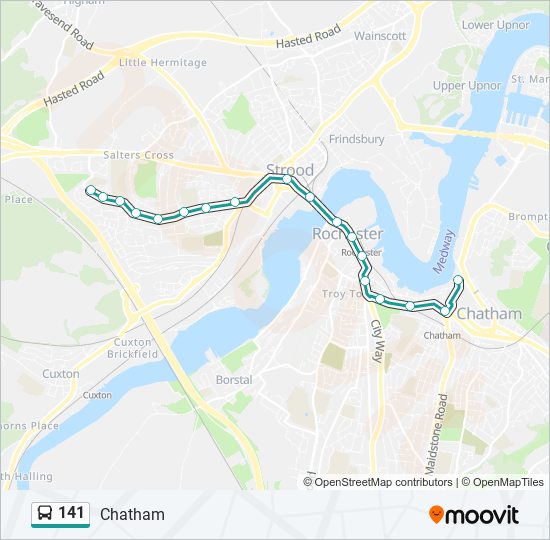 Bus 141 Route Map 141 Route: Schedules, Stops & Maps - Chatham (Updated)