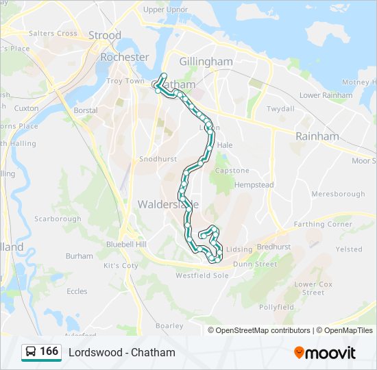 Bus 166 Route Map 166 Route: Schedules, Stops & Maps - Chatham (Updated)