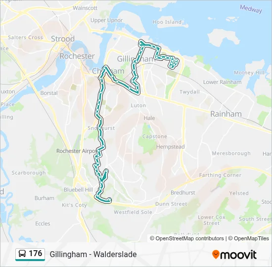 176 Route: Schedules, Stops & Maps - Gillingham (Updated)