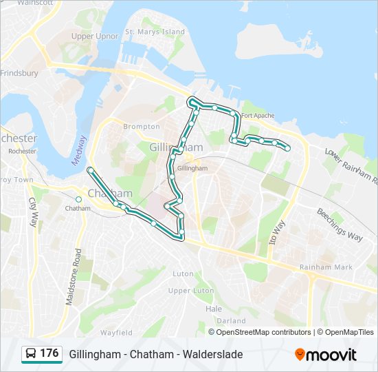 176 Bus Line Map