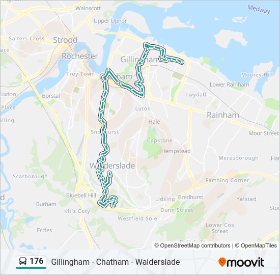 176 Bus Line Map