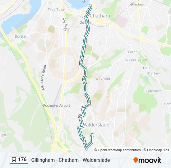 176 Bus Line Map