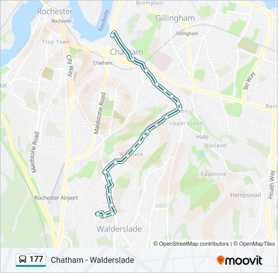 177 Bus Line Map