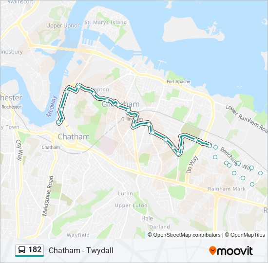 Bus 182 Route Map 182 Route: Schedules, Stops & Maps - Chatham (Updated)