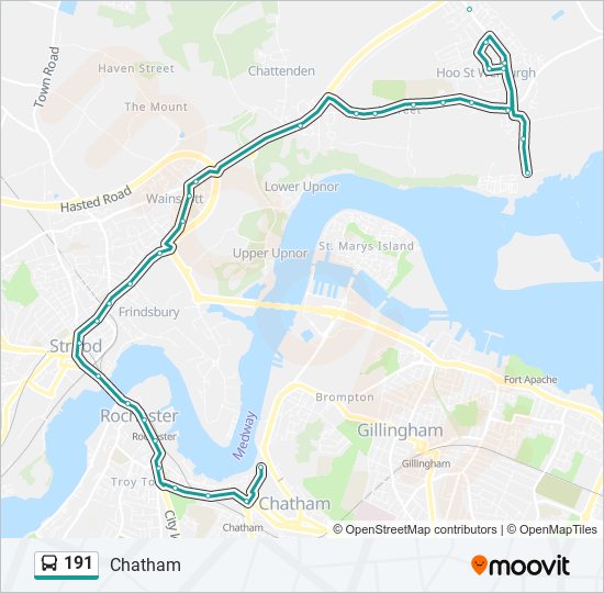 Bus 191 Route Map 191 Route: Schedules, Stops & Maps - Chatham (Updated)