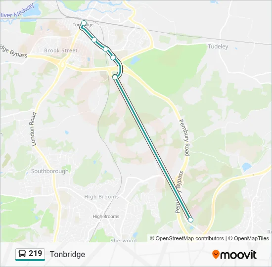 219 Route: Schedules, Stops & Maps - Tonbridge (Updated)