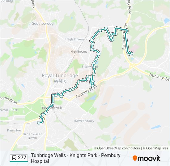 277 bus Line Map