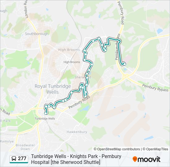 277 Bus Line Map