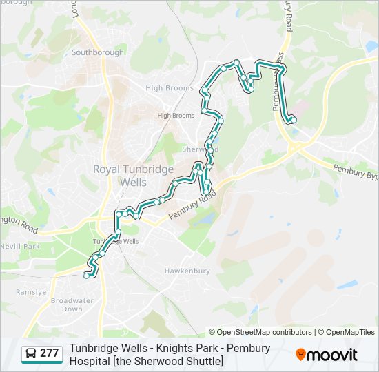 277 Bus Line Map