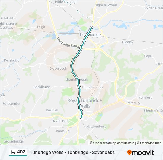 402 Bus Line Map