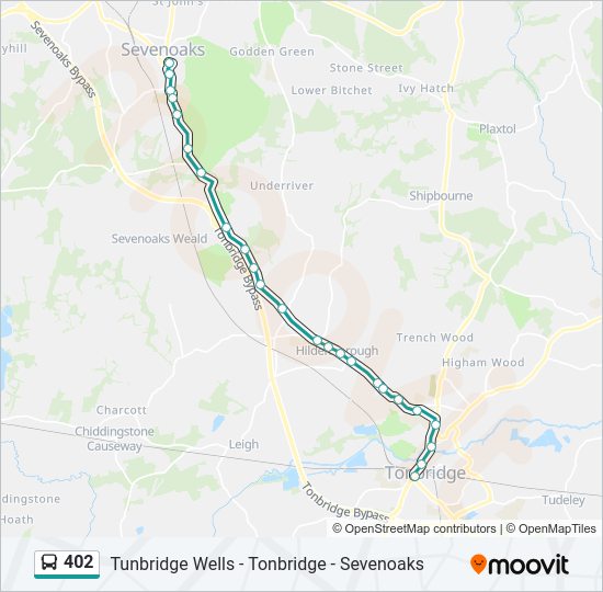402 Bus Line Map