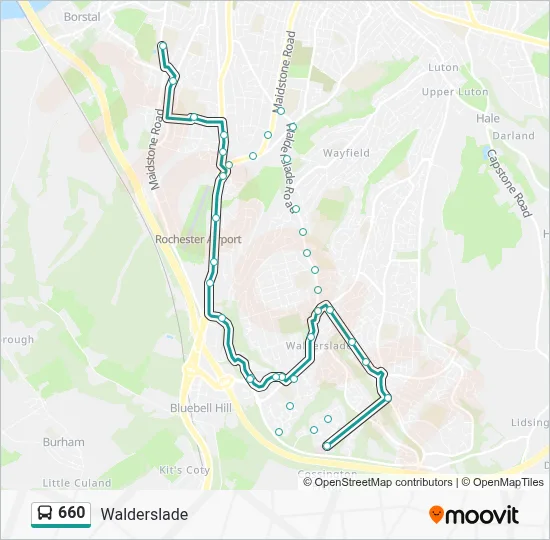 660 Route: Schedules, Stops & Maps - Walderslade (Updated)