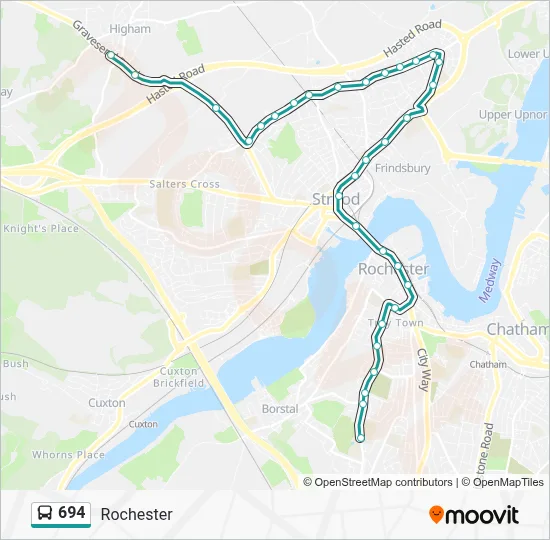 694 Route: Schedules, Stops & Maps - Rochester (Updated)