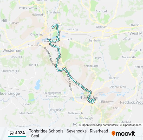 402A Bus Line Map