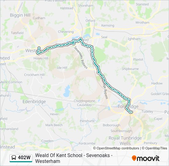 402w Route Schedules, Stops & Maps Westerham (Updated)