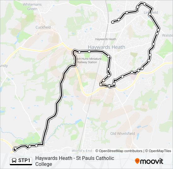 STP1 Bus Line Map