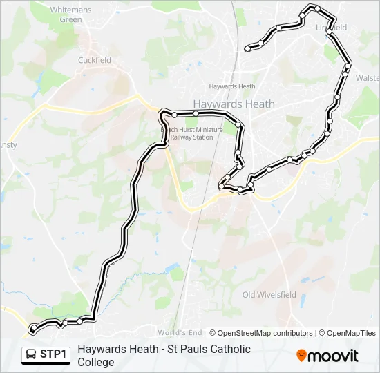 STP1 Bus Line Map