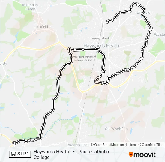 STP1 Bus Line Map