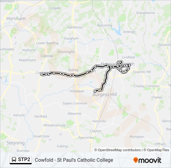 STP2 Bus Line Map