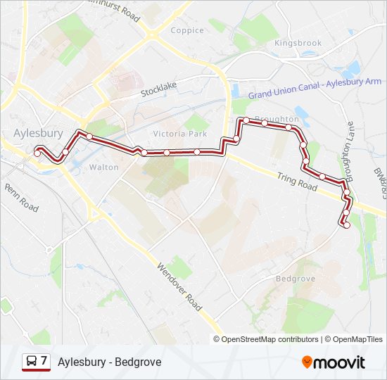 7 Bus Line Map