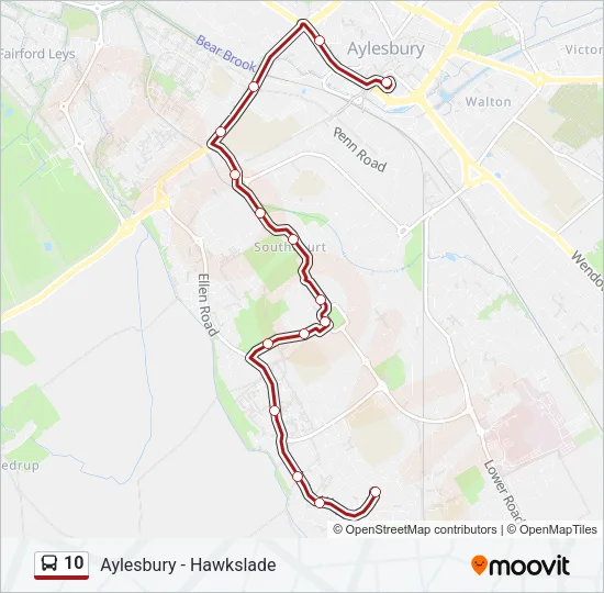 10 Bus Line Map
