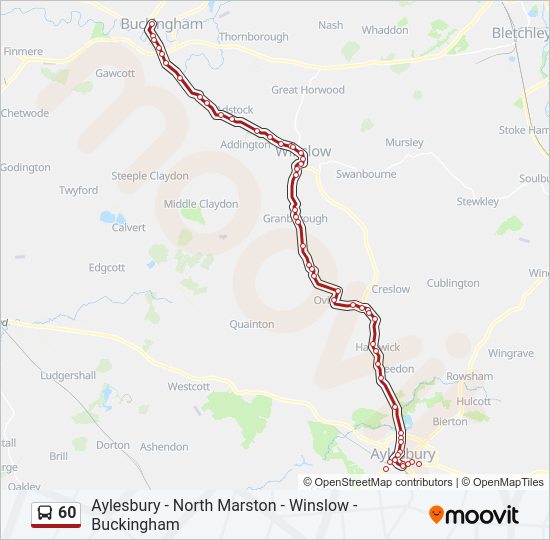 60 Bus Line Map