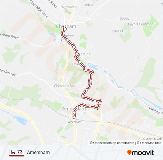 Bus 73 Route Map 73 Route: Schedules, Stops & Maps - Amersham (Updated)