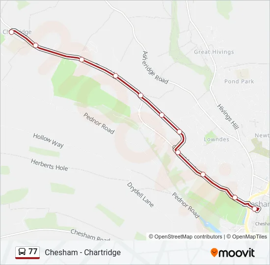 77 Bus Line Map