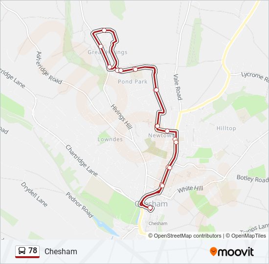 Bus 78 Route Map 78 Route: Schedules, Stops & Maps - Chesham (Updated)