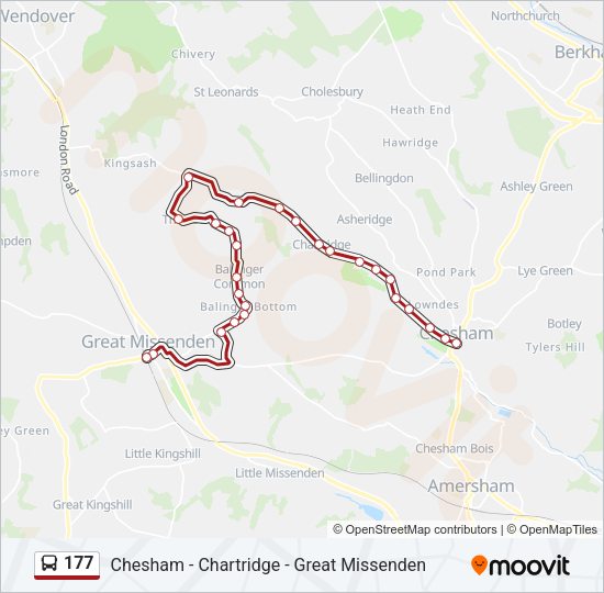 177 Bus Line Map