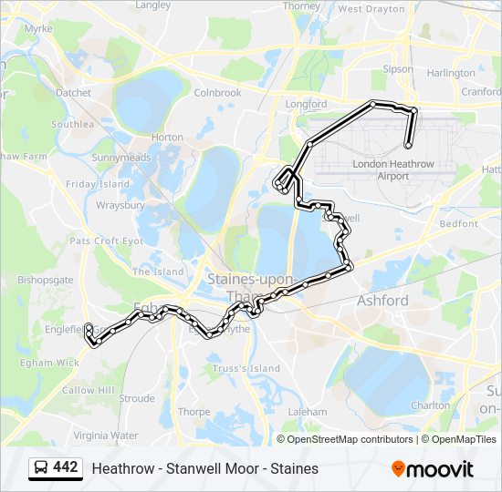 442 Bus Line Map