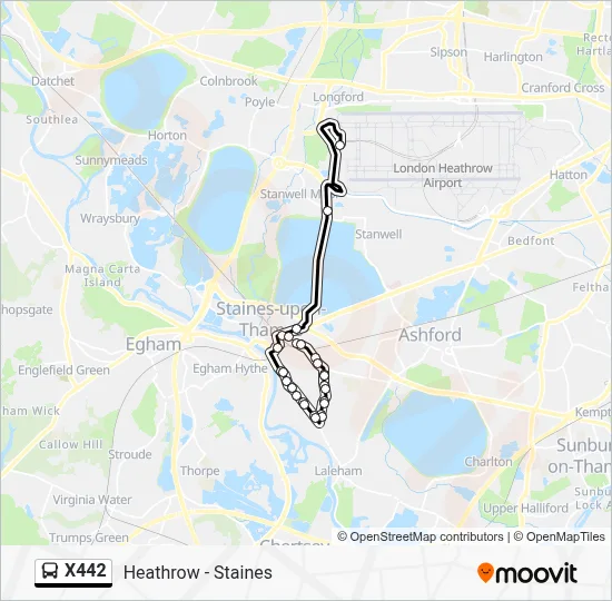 X442 Route: Schedules, Stops & Maps - Heathrow Airport Terminal 5 (Updated)