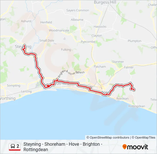 2 Bus Line Map