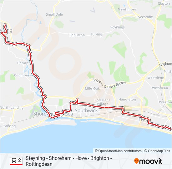 2 bus Line Map