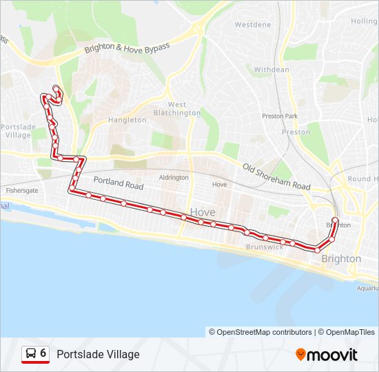 6 Bus Line Map