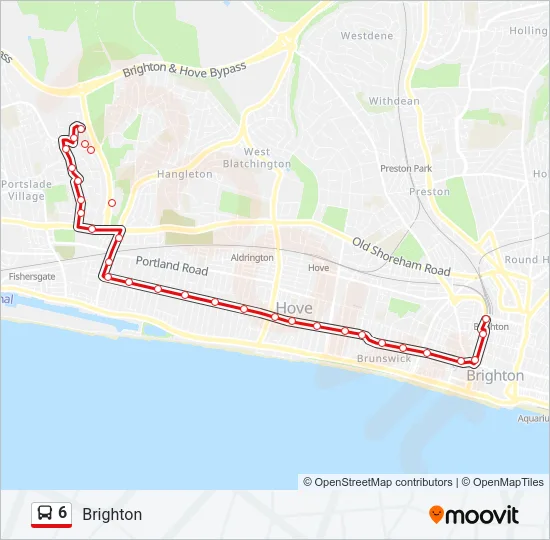 6 Bus Line Map