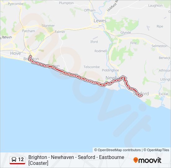 12 Bus Line Map