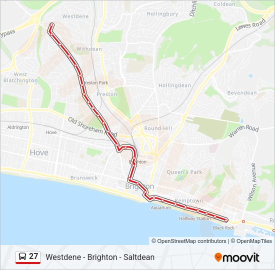 27 Bus Line Map