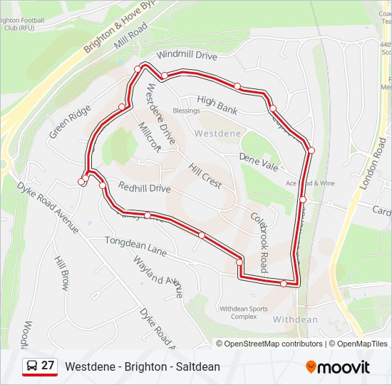 27 Bus Line Map