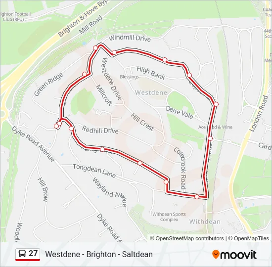 27 Bus Line Map