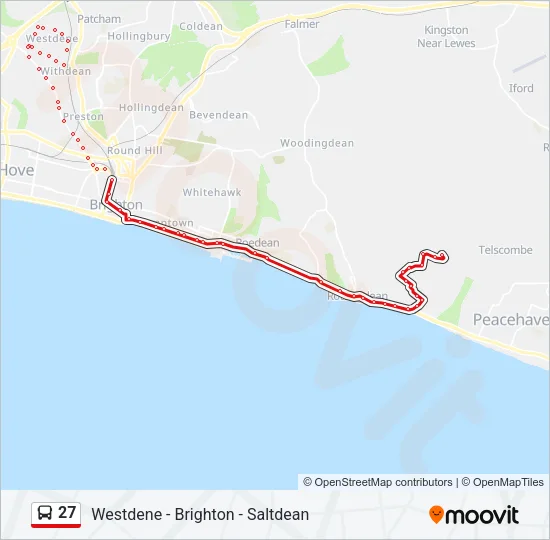 27 Bus Line Map