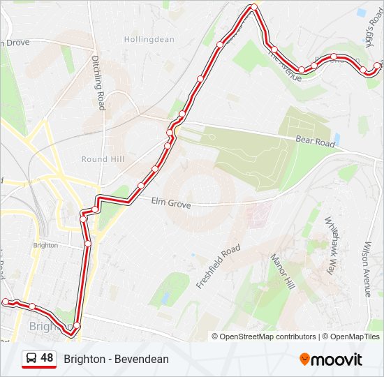 48 bus Line Map