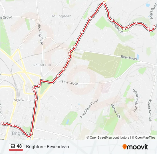 48 Bus Line Map