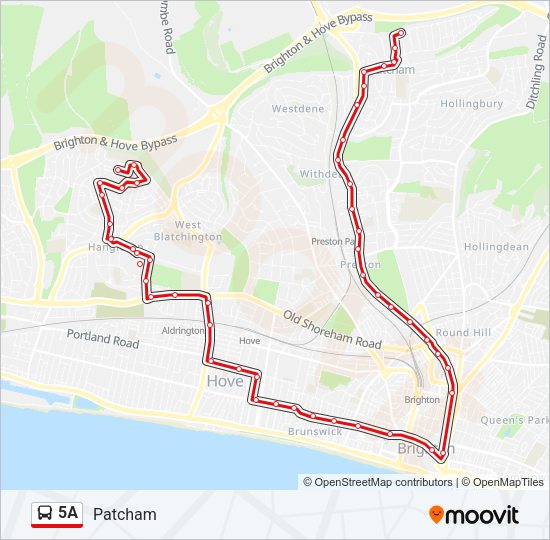 5A Bus Line Map