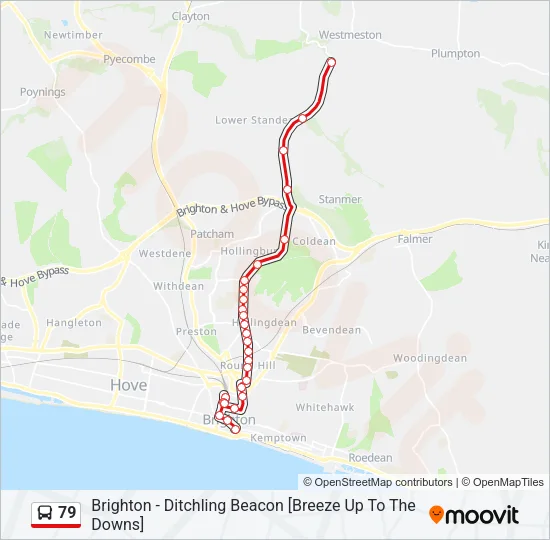 79 Bus Line Map