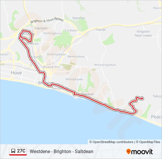 27C bus Line Map