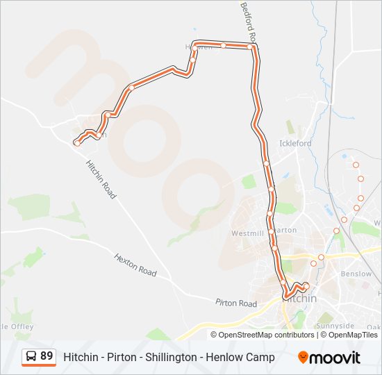 89 Bus Line Map
