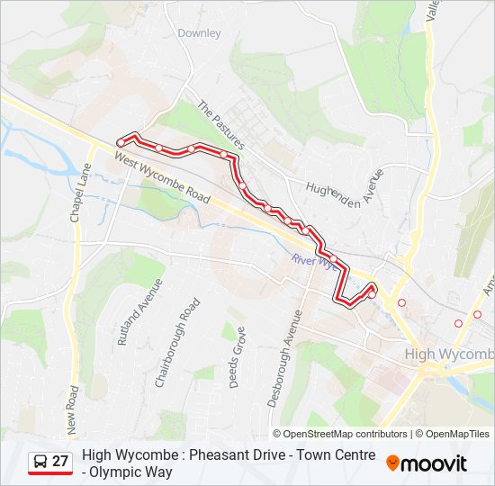 27 bus Line Map