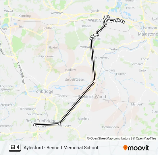 4 Bus Line Map